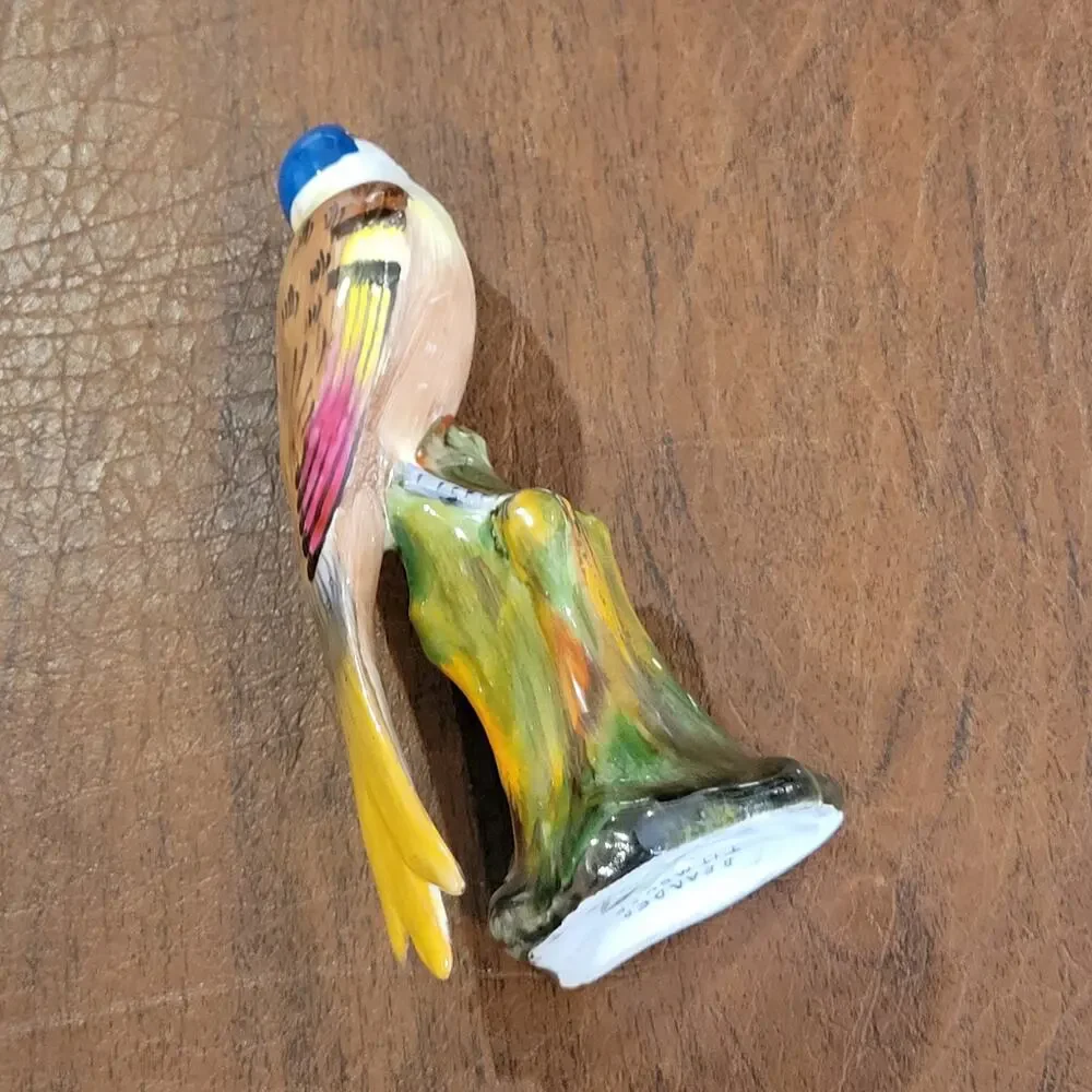 Vintage Tuscan Bearded Titmouse Bird Figurine England 5.25